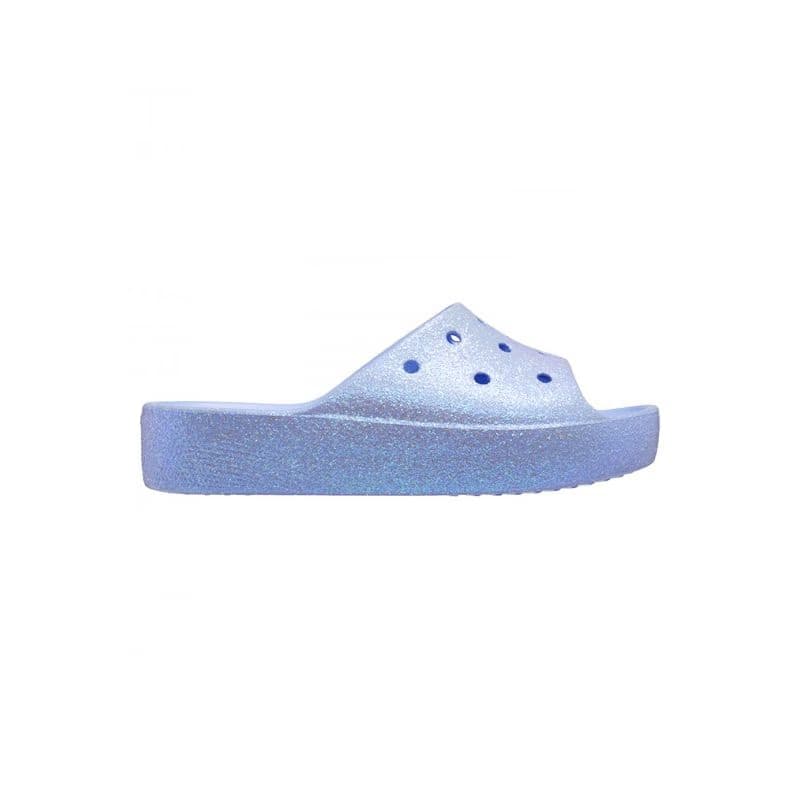 Dámske šlapky (plážová obuv) CROCS Classic Platform Glitter Slide W moon jelly 2