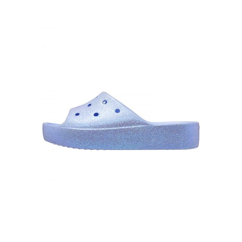 Dámske šlapky (plážová obuv) CROCS Classic Platform Glitter Slide W moon jelly 3