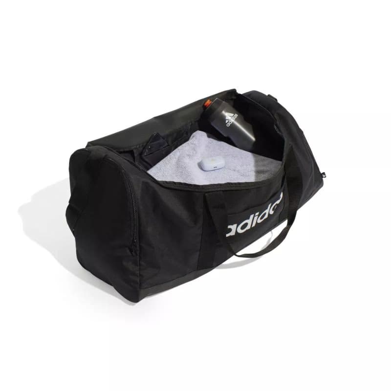 Cestovná taška ADIDAS LINEAR DUFFEL L BLACK BLACK WHITE 3