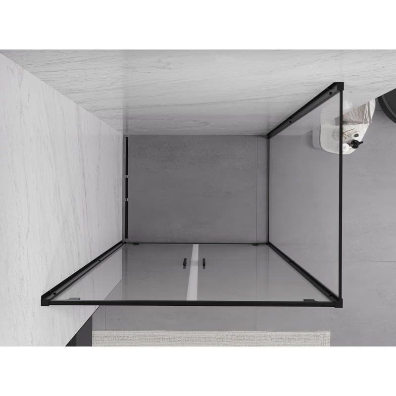 MEXEN/S - Exo sprchovací kút dvere krídlové 100 x 80, transparent, čierna 8182-100-080-70-00 4