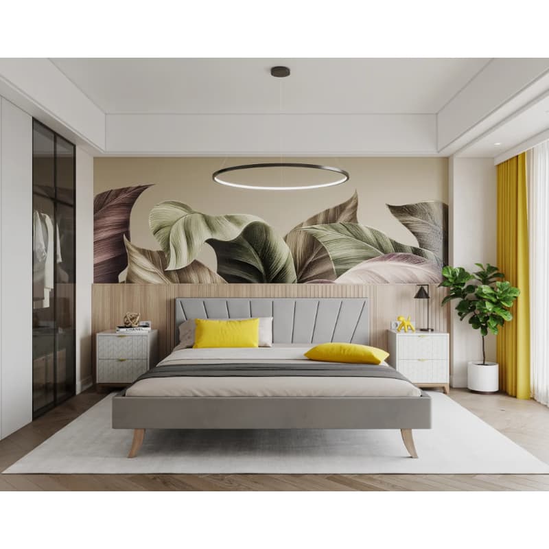 FDM Čalúnená manželská posteľ HEAVEN | 120 x 200 cm Farba: Béžová 2