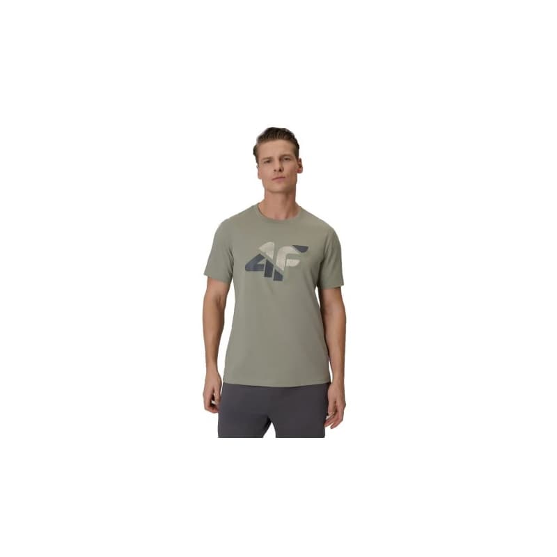 Pánske tričko s krátkym rukávom 4F TSHIRT M2667-43S-KHAKI