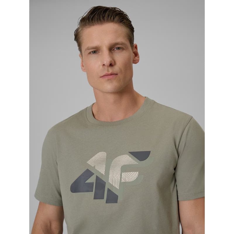 Pánske tričko s krátkym rukávom 4F TSHIRT M2667-43S-KHAKI 4