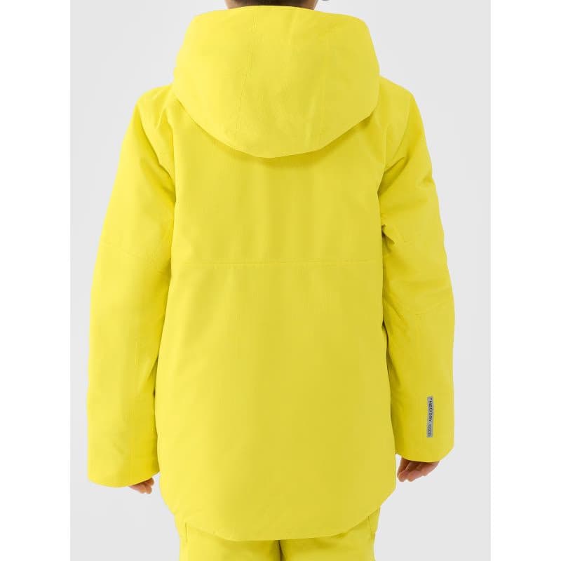 Chlapčenská lyžiarska bunda 4F JUNIOR TECHNICAL JACKET M0828-4FJWAW25TTJAM0828-71S-YELLOW 2