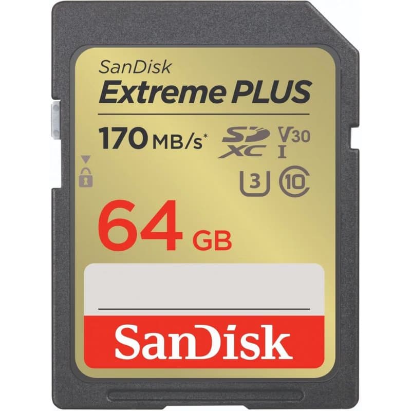 SanDisk SDXC karta 64 GB Extreme PLUS (200 MB/s Class 10, UHS-I U3 V30) 3