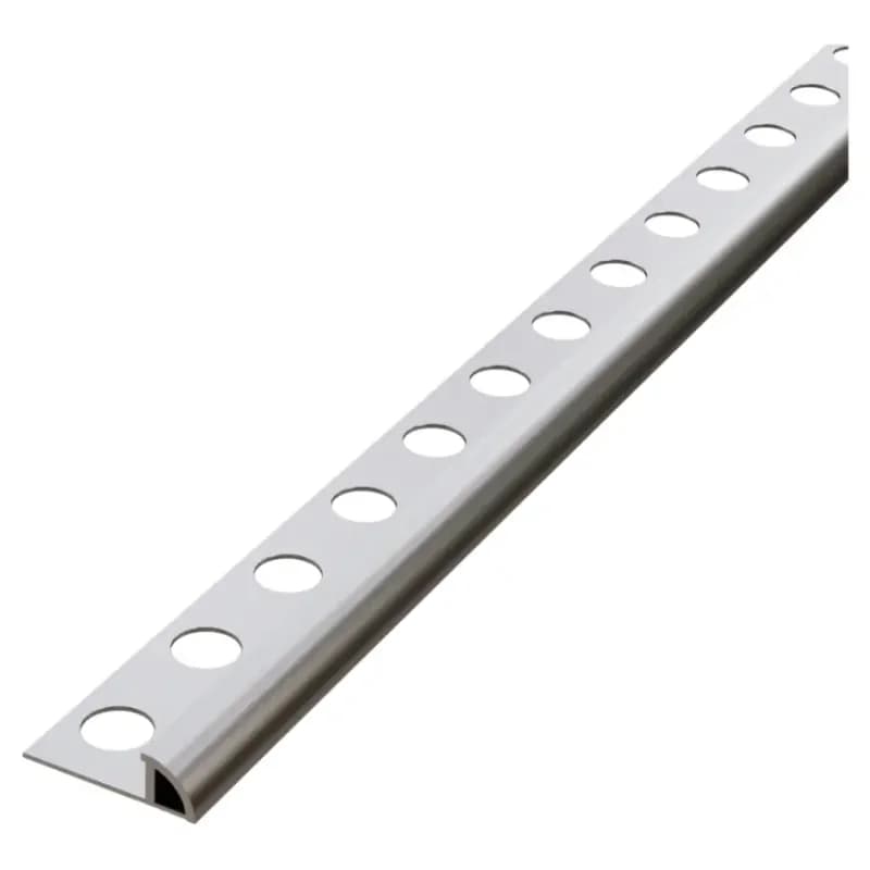 Rohový profil polkruh strieborný elox 10,5 mm x 270 cm 1