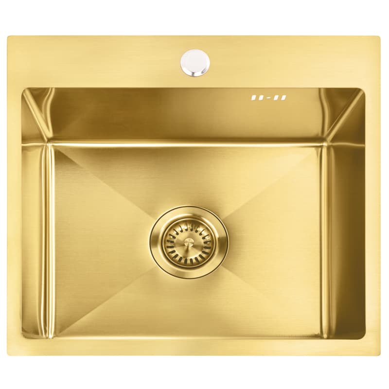 REA REA - Oceľový drez Leo 50 BRUSH GOLD ZLE-06004