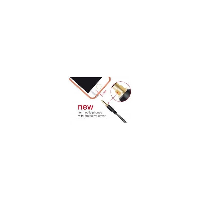 Delock Kábel Stereo Jack 3,5 mm 4 pin samec > samec 3 m čierny 2