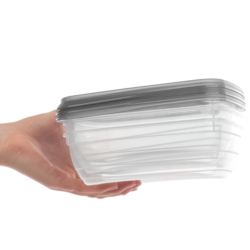 CURVER Sada dóz na potraviny VEDO 3x1L | transparentná / sivá 2