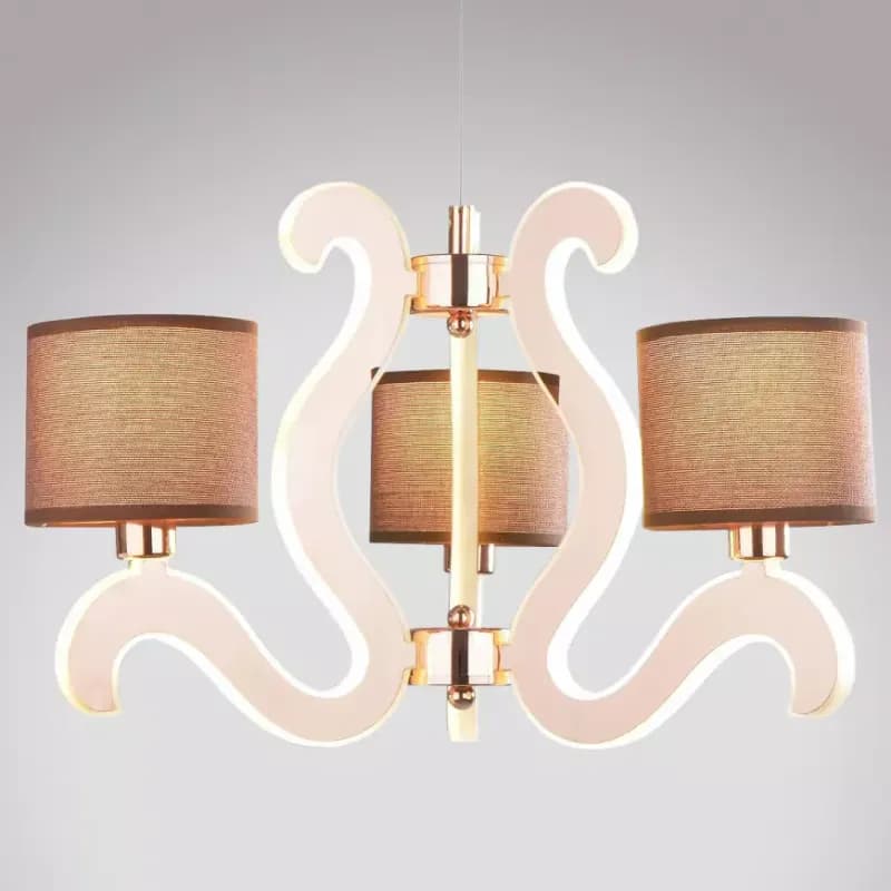 Ambrosia 3 Závesné svietidlo 3x40W E14 + 18,4W LED meď