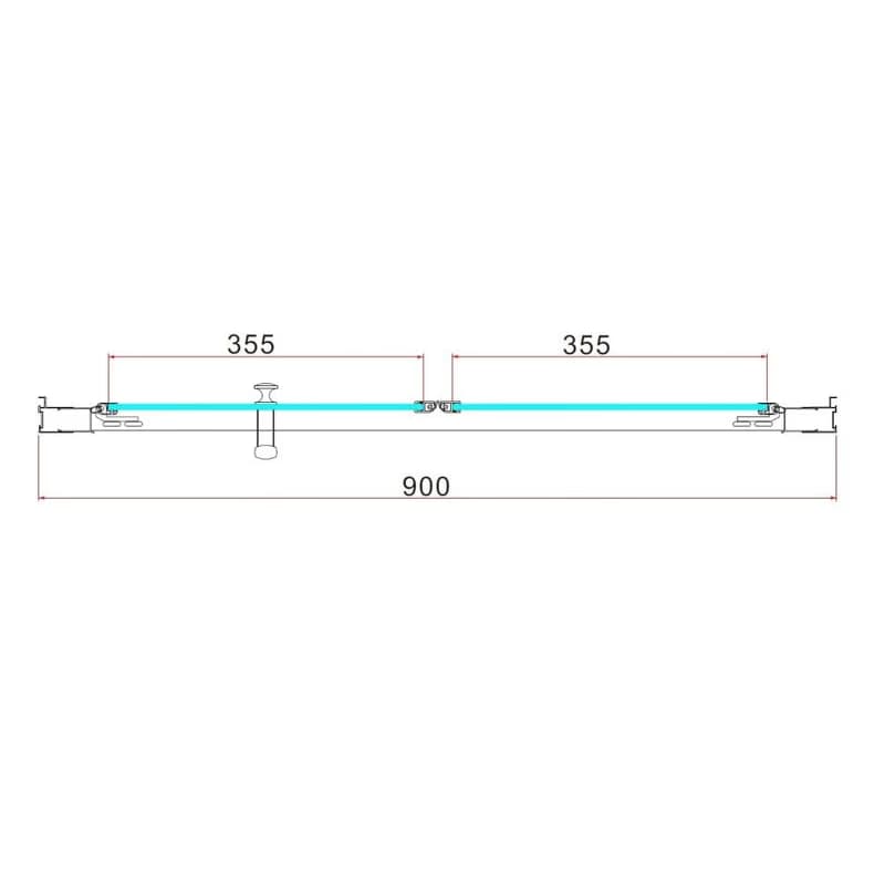 H K - Zalamovacie dvere Taurus B8 86-90 x 190 cm TaurusB890 5