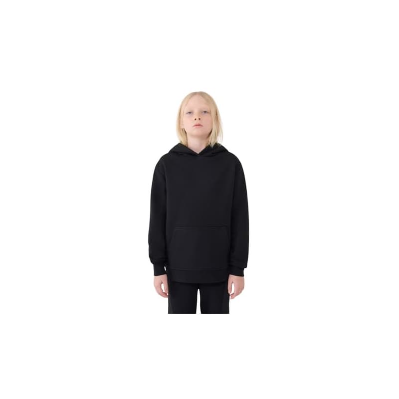 Chlapčenská mikina so zipsom 4F JUNIOR SWEATSHIRT-JWMM00TSWSM1860-20S-BLACK