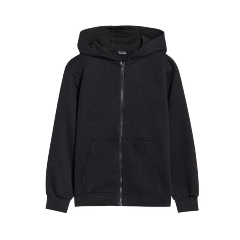 Chlapčenská mikina so zipsom 4F JUNIOR SWEATSHIRT-JWMM00TSWSM1860-20S-BLACK 6