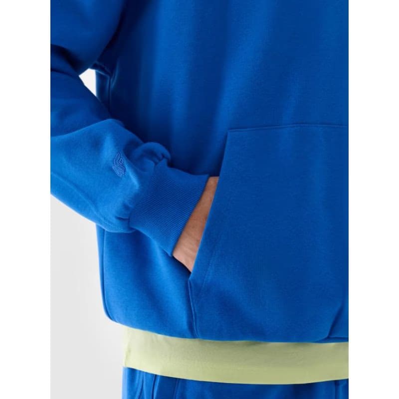 Pánska mikina s kapucňou 4F SWEATSHIRT-WAW24TSWSM1311-36S-COBALT 3