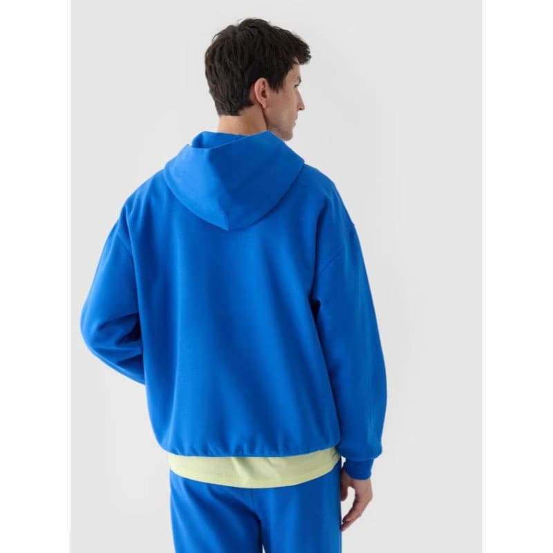 Pánska mikina s kapucňou 4F SWEATSHIRT-WAW24TSWSM1311-36S-COBALT 4