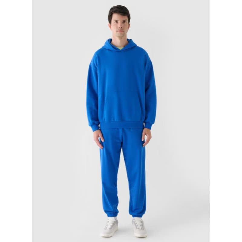 Pánska mikina s kapucňou 4F SWEATSHIRT-WAW24TSWSM1311-36S-COBALT 5