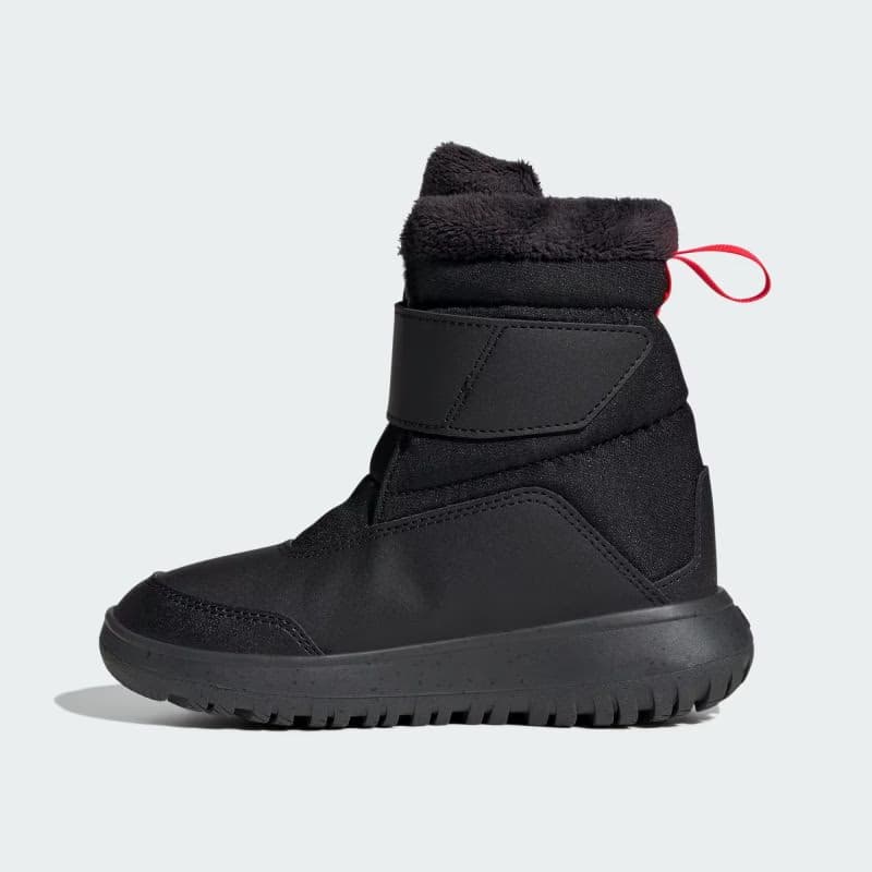 Chlapčenské vysoké zimné topánky ADIDAS Winterplay core black solar red iron metalic 4