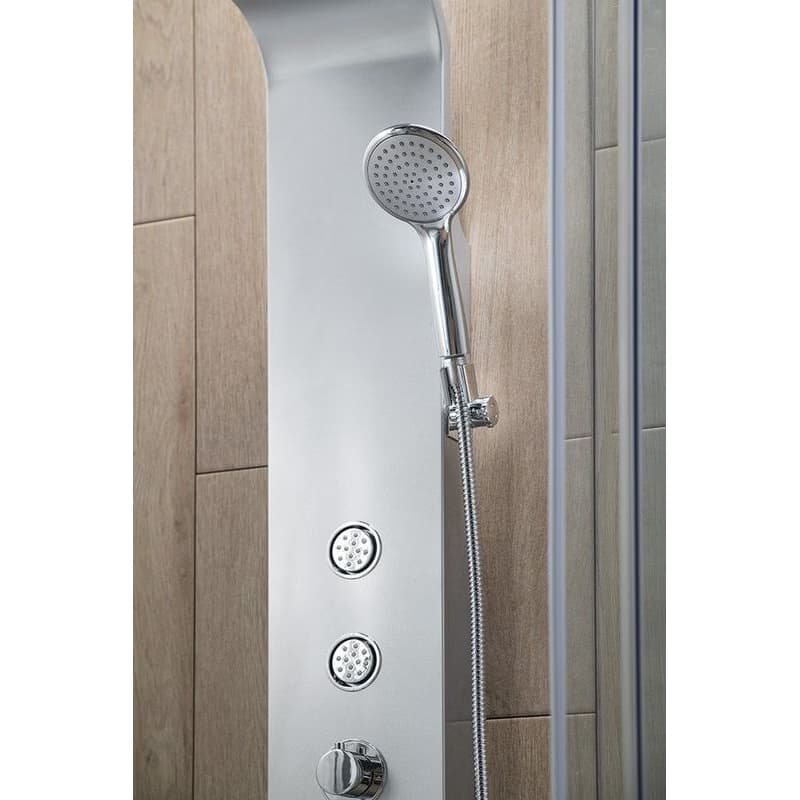 AQUALINE - TUSA sprchový panel, 200x1400, strieborna SL680 5