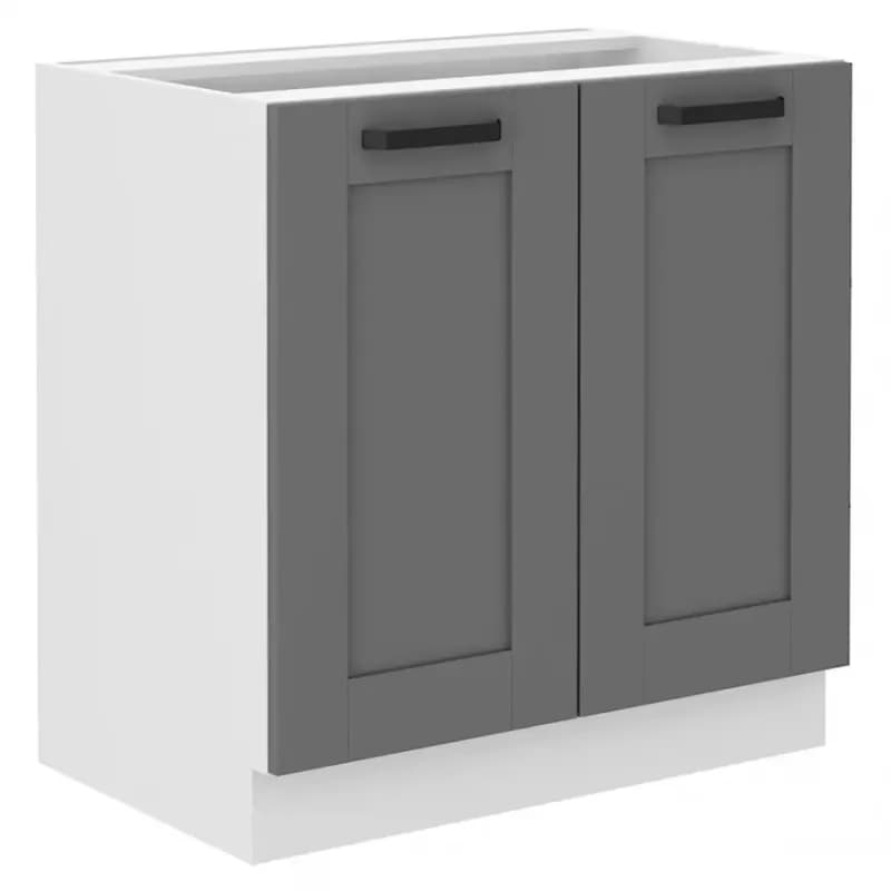 Kuchynská skrinka Luna dustgrey/biela 80D 2F BB 1