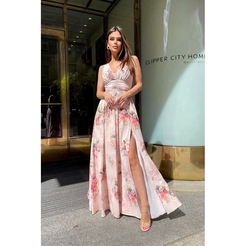Bicotone Marhuľové kvetinové šaty Veľkosť: L 1