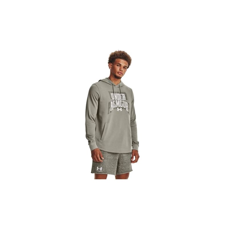 Pánska mikina s kapucňou UNDER ARMOUR UA Rival Terry Graphic HD-GRN