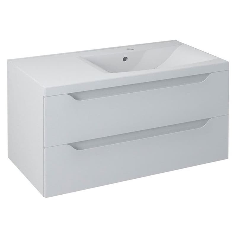 SAPHO - WAVE umývadlová skrinka 89,7x45x47,8cm, biela, pravá WA093-3030 1