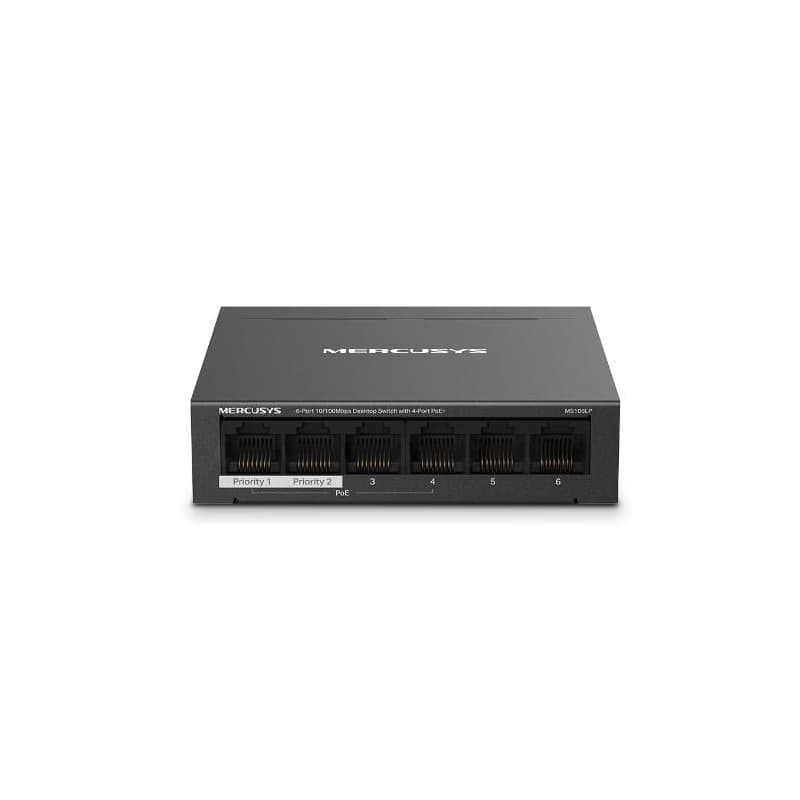 Mercusys MS106LP 6xFE desktop switch 4xPoE+ 1