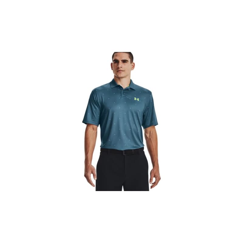Pánske golfové polo tričko s krátkym rukávom UNDER ARMOUR UA Perf 3.0 Deuces Polo-BLU