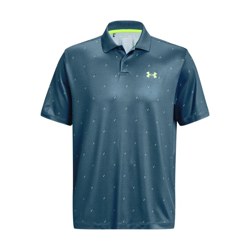 Pánske golfové polo tričko s krátkym rukávom UNDER ARMOUR UA Perf 3.0 Deuces Polo-BLU 4