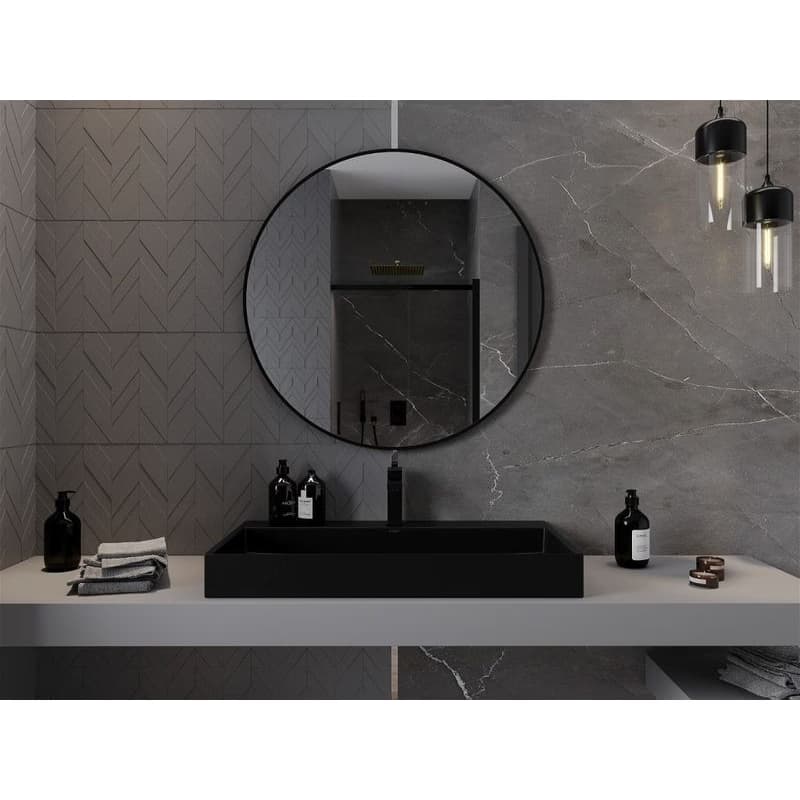 MEXEN - Loft zrkadlo 95, čierny rám 9850-095-095-000-70 4