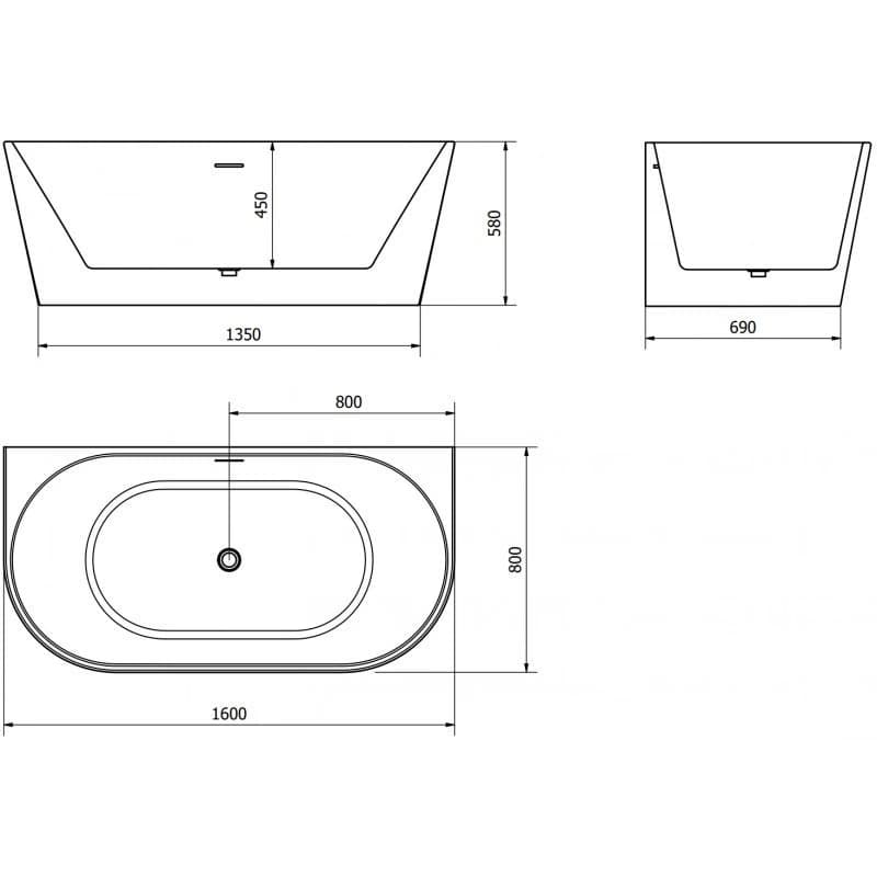 Mexen Oval, 160 x 80 cm 52671608000-97 6