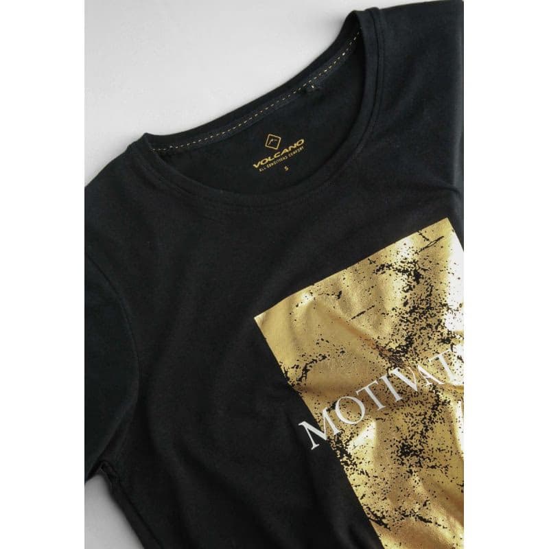 Dámske tričko s krátkym rukávom VOLCANO T-MOTIV-700-BLACK 5