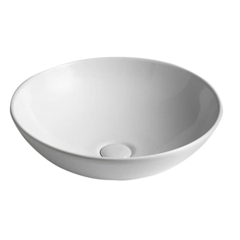SAPHO - DIMP keramické umývadlo na dosku, Ø 46cm, biela WH060 1