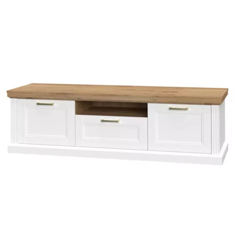 TV stolík Tara TV2K1F white/pacific walnut 1