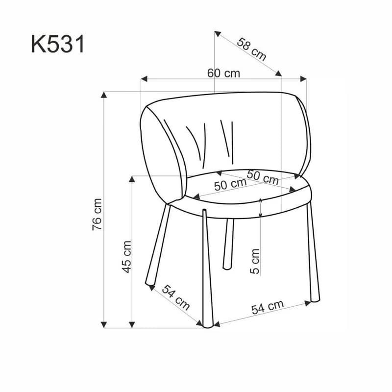 Jedálenské kreslo K531 Halmar 6