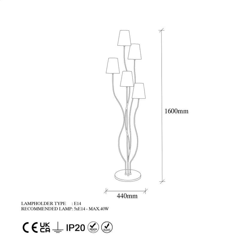 Stojacia lampa Bonibon - 13238 4