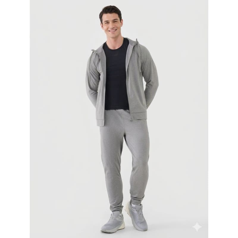 Pánske tepláky 4F TROUSERS FNK M1046-25M-GREY MELANGE 3