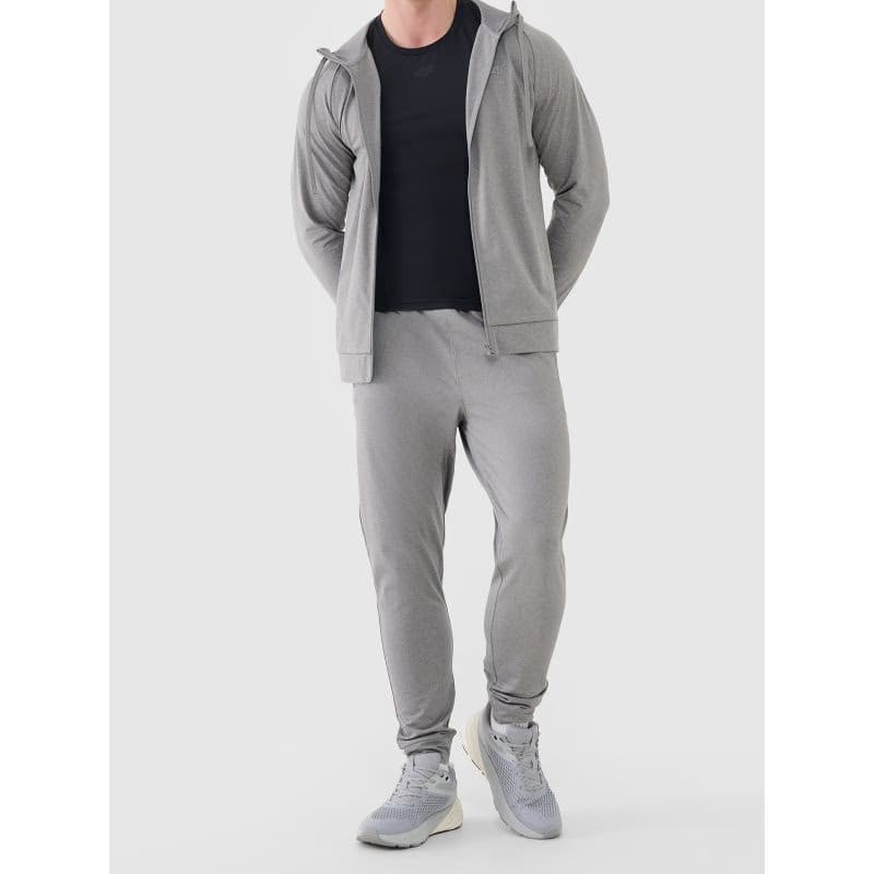 Pánske tepláky 4F TROUSERS FNK M1046-25M-GREY MELANGE 4