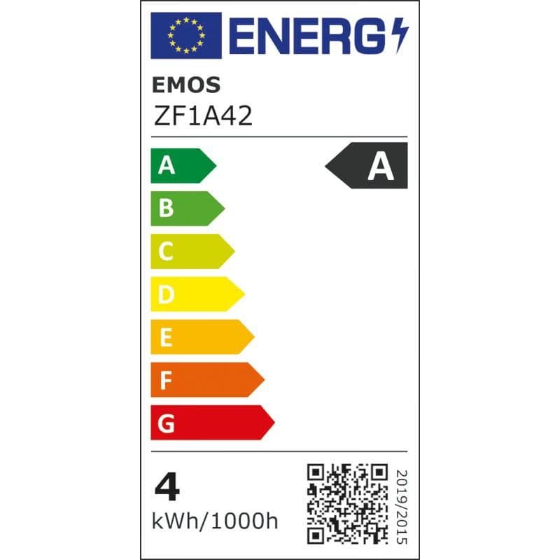 EMOS LED FLM MINI GL 3,8 W (60 W) 806lm E14 WW A CLAS 3