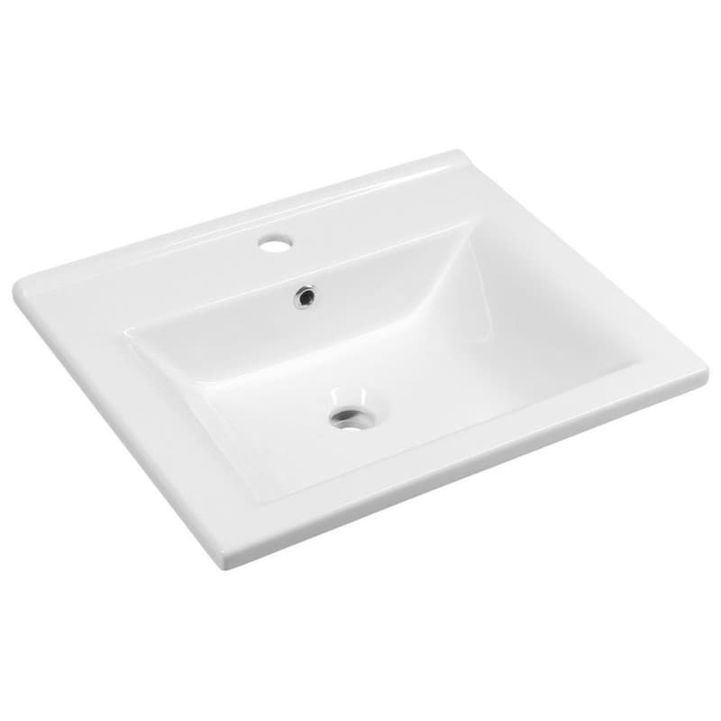 AQUALINE - ZUNO 55 keramické umývadlo nábytkové 55x45cm, biela 9055 1