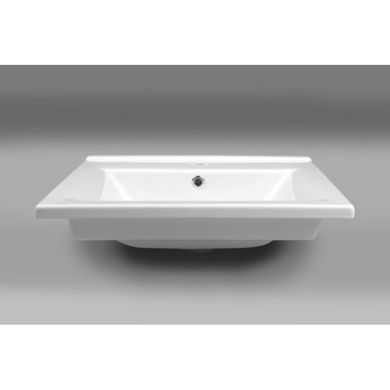 AQUALINE - ZUNO 55 keramické umývadlo nábytkové 55x45cm, biela 9055 3