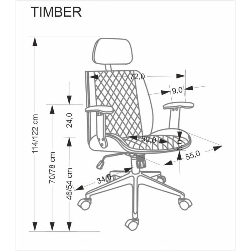 Kancelárska stolička TIMBER  Halmar 5