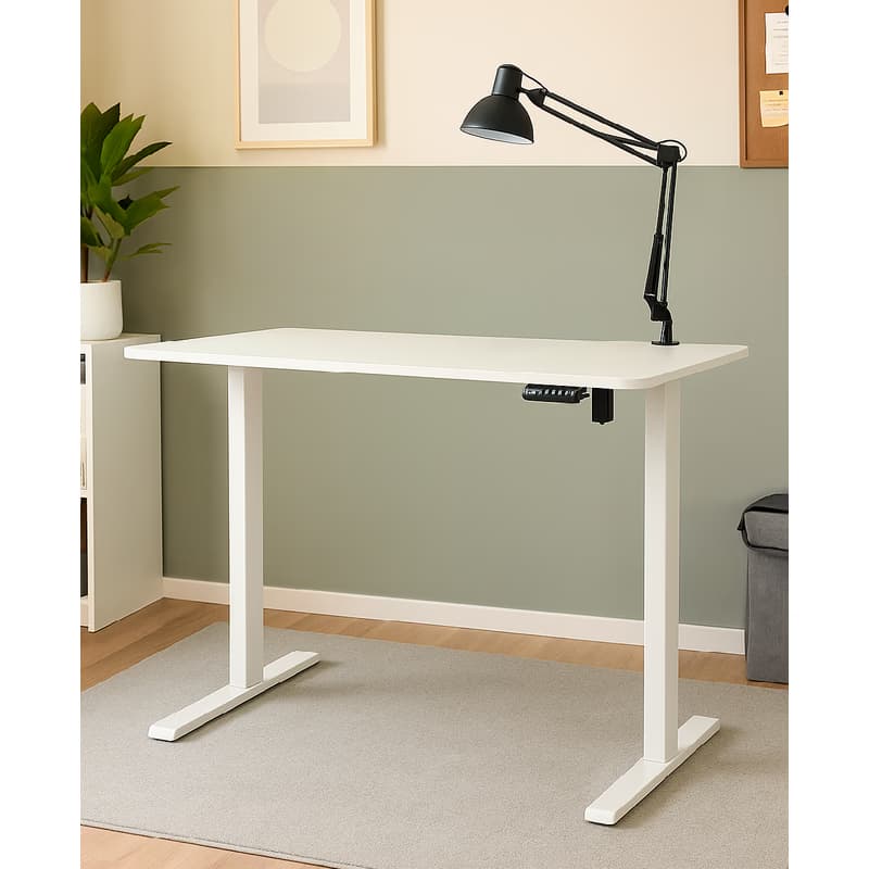 Elvisia Elektrický výškovo nastaviteľný písací stôl YLÖS | biela 120 x 60 cm 6