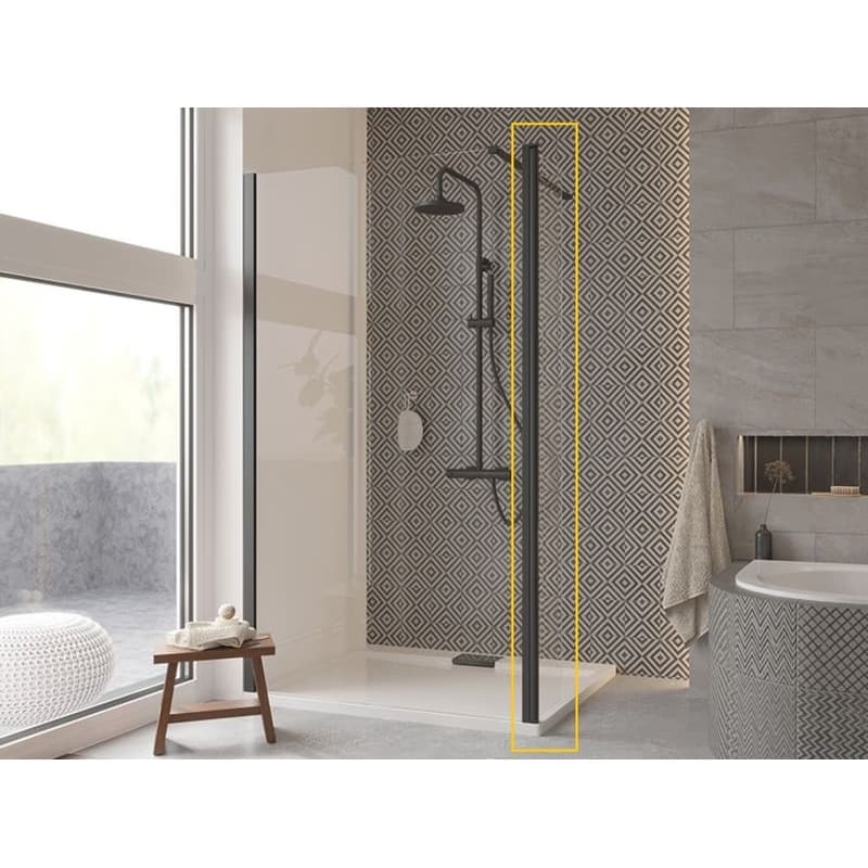 BESCO - Pevná stena ECO-N Black - Pevná stena - 30 cm BCEXON30BC 2