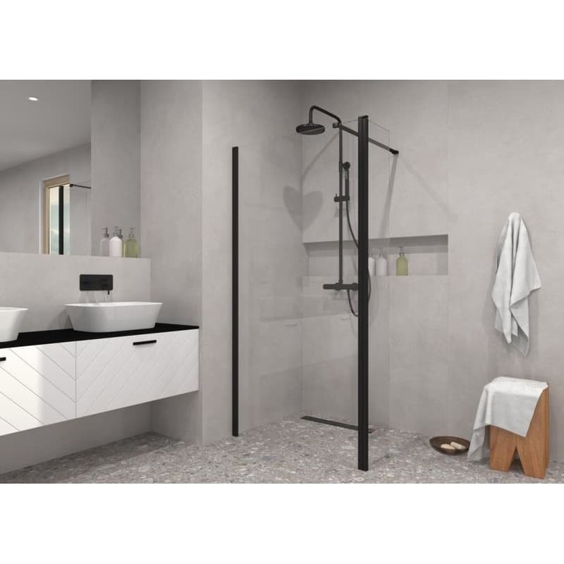 BESCO - Pevná stena ECO-N Black - Pevná stena - 30 cm BCEXON30BC 3