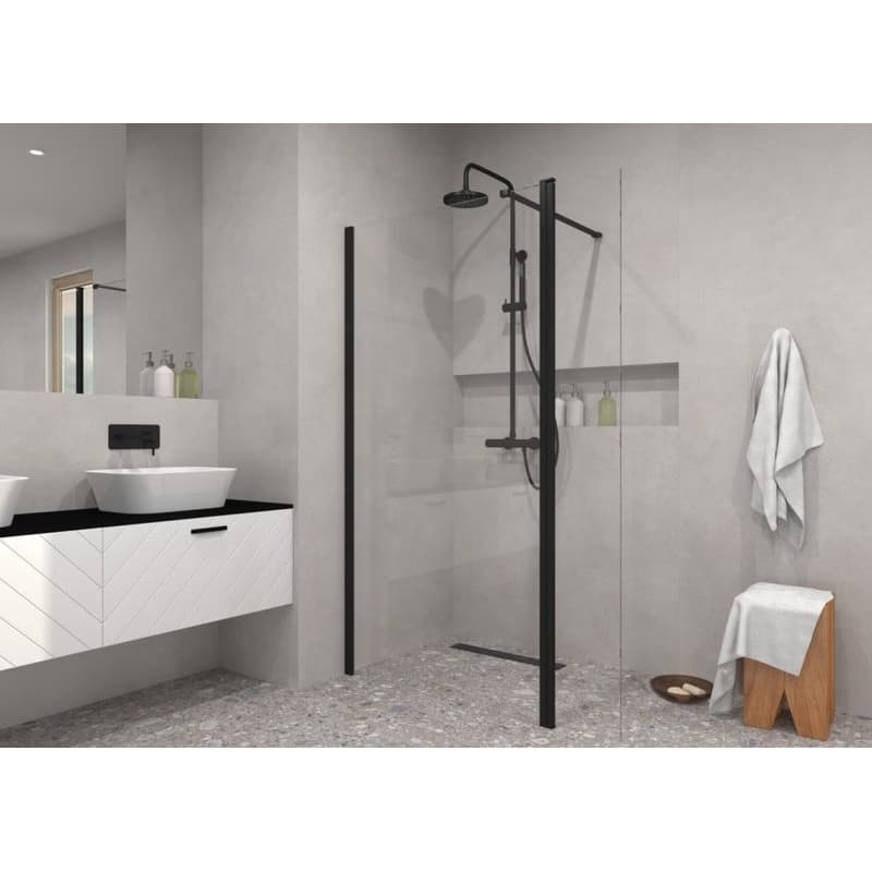 BESCO - Pevná stena ECO-N Black - Pevná stena - 30 cm BCEXON30BC 4