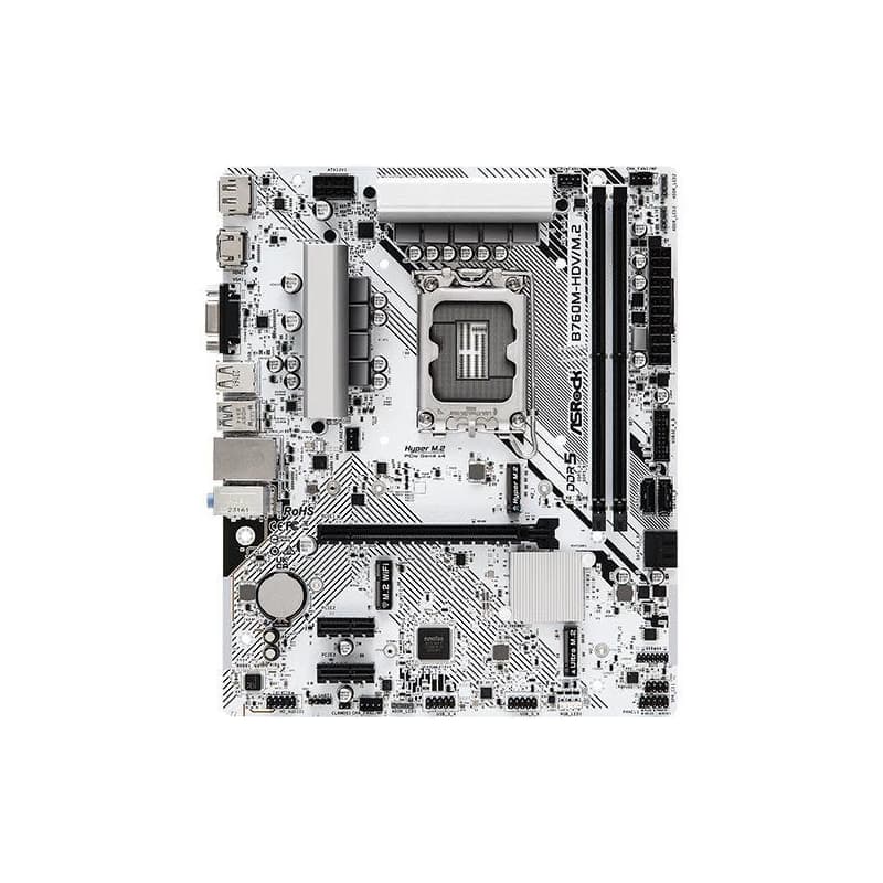 ASRock MB Sc LGA1700 B760M-HDV/M.2, Intel B760, 2xDDR5, 1xDP, 1xHDMI, 1xVGA, mATX 2