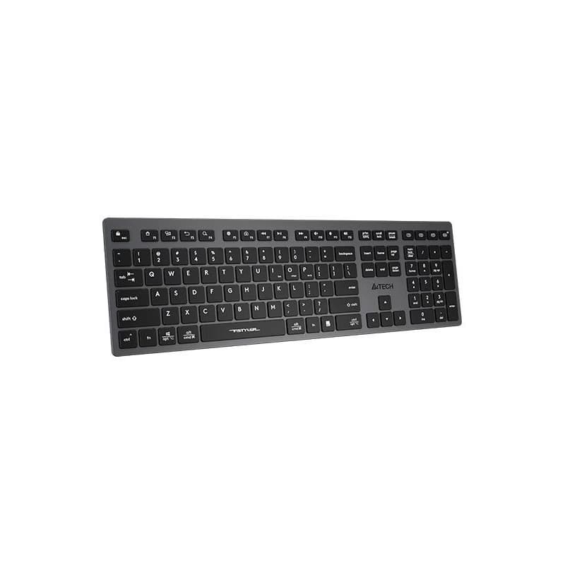 A4tech FBX50C, bezdrôtová kancelárska klávesnica, šedá 2