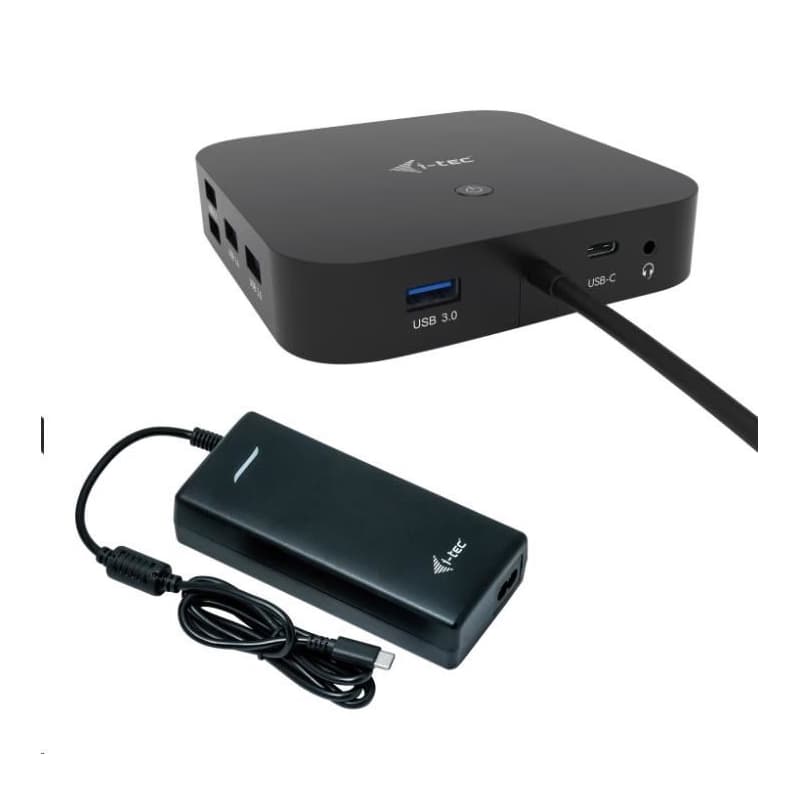 i-tec USB-C HDMI DP Docking Station, Power Delivery 100 W + Universal Charger 112 W 1