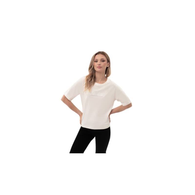 Dámske tričko s krátkym rukávom VOLCANO PERFECT-101-CREAM